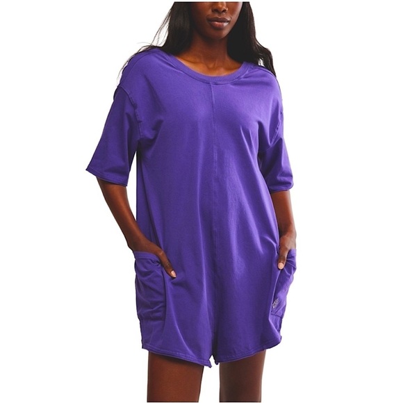 FREE PEOPLE MOVEMENT Casual Hot Shot Tee Romper Size X-Small New - Picture 6 of 16